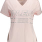 Pink Cotton Women T-Shirt
