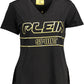 "Black Cotton Women T-Shirt"