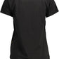 "Black Cotton Women T-Shirt"