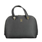 Black Polyurethane Women Handbag