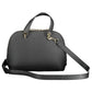 Black Polyurethane Women Handbag