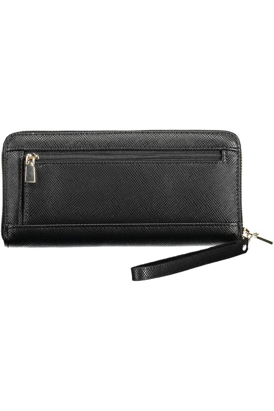 Black Polyurethane Women Wallet