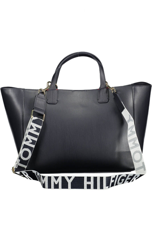 Blue Polyethylene Women Handbag