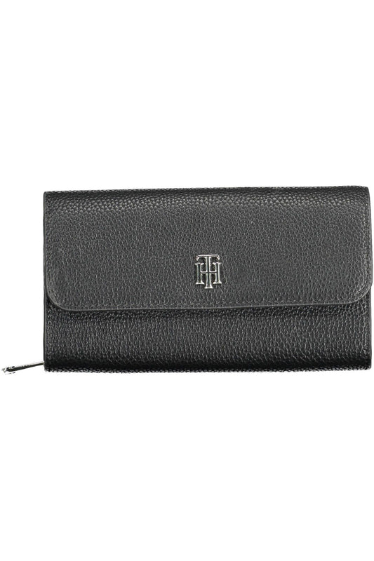 Black Polyurethane Women Wallet