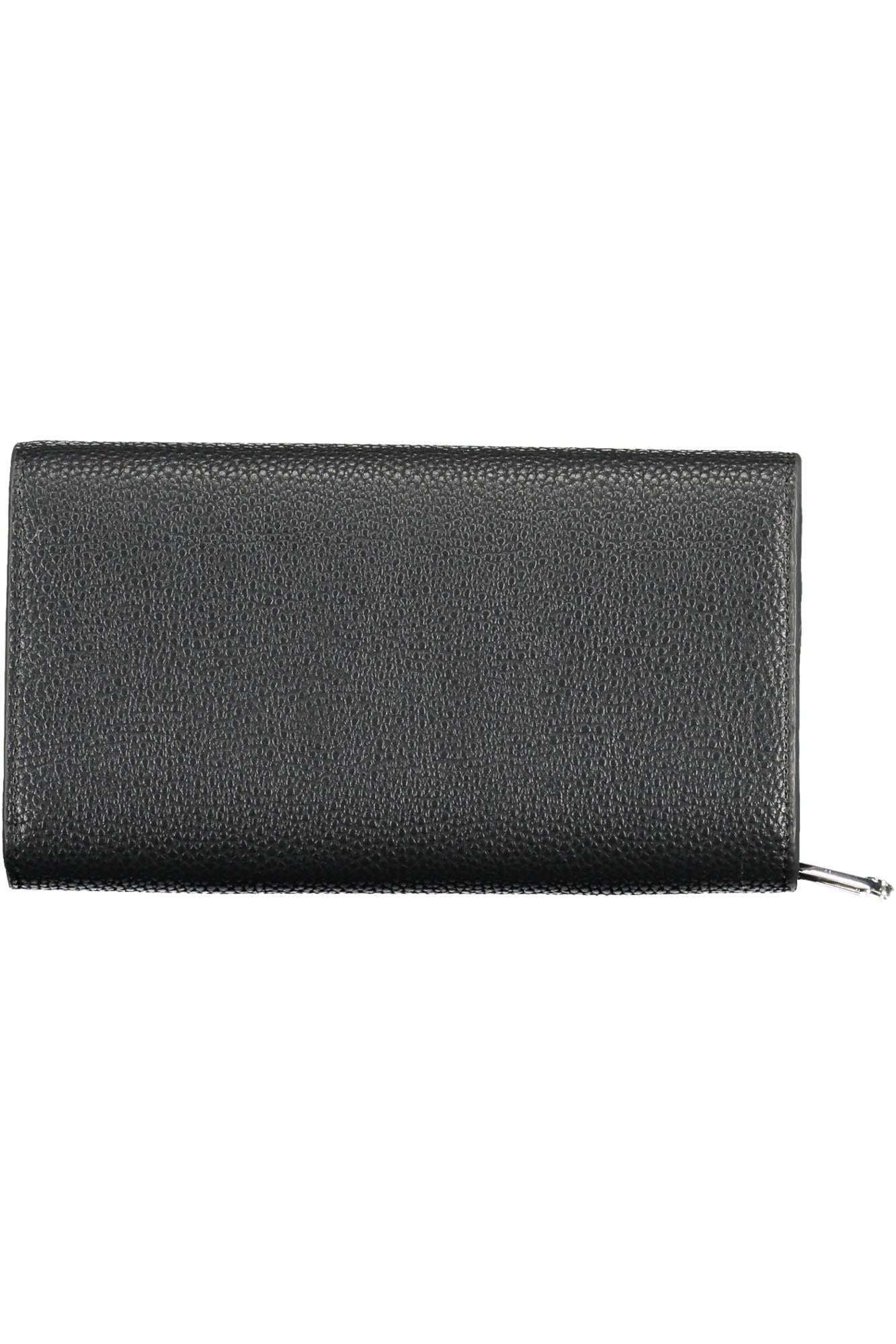Black Polyurethane Women Wallet