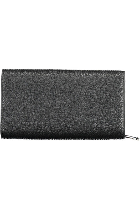 Black Polyurethane Women Wallet