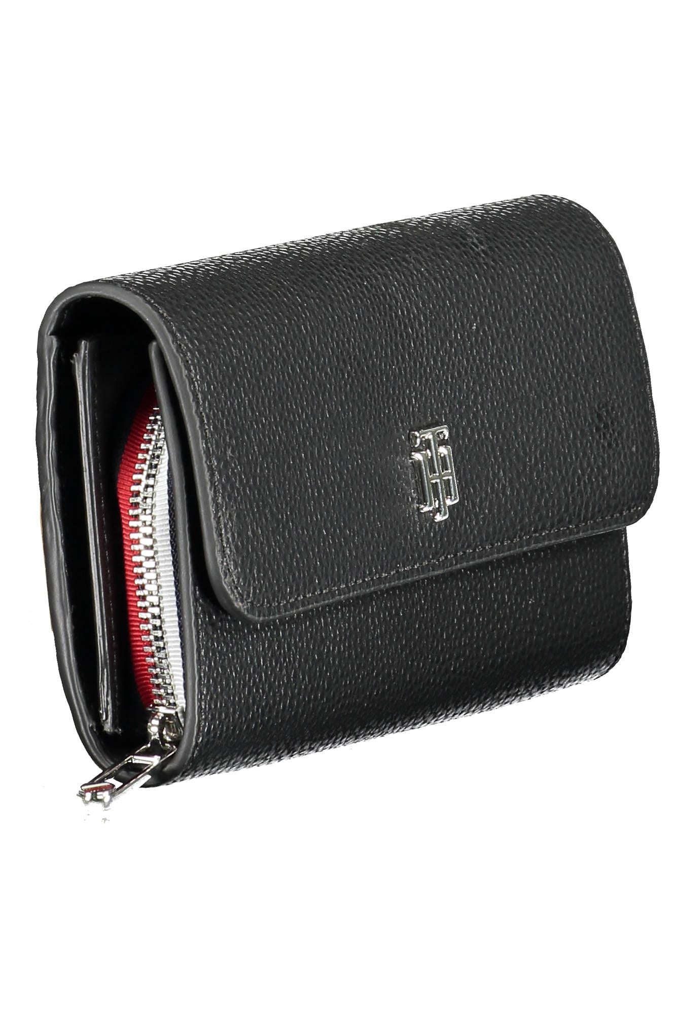 Black Polyurethane Women Wallet