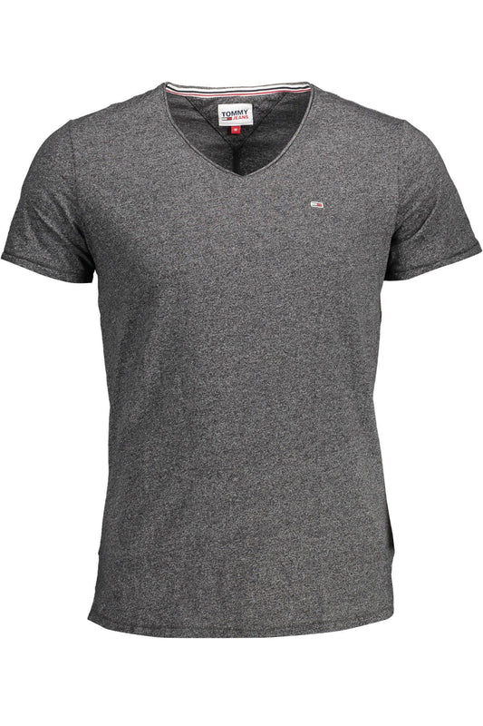 Black Cotton Men T-Shirt