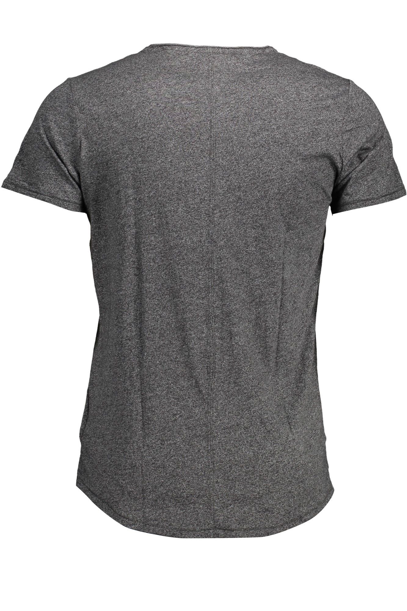 Black Cotton Men T-Shirt
