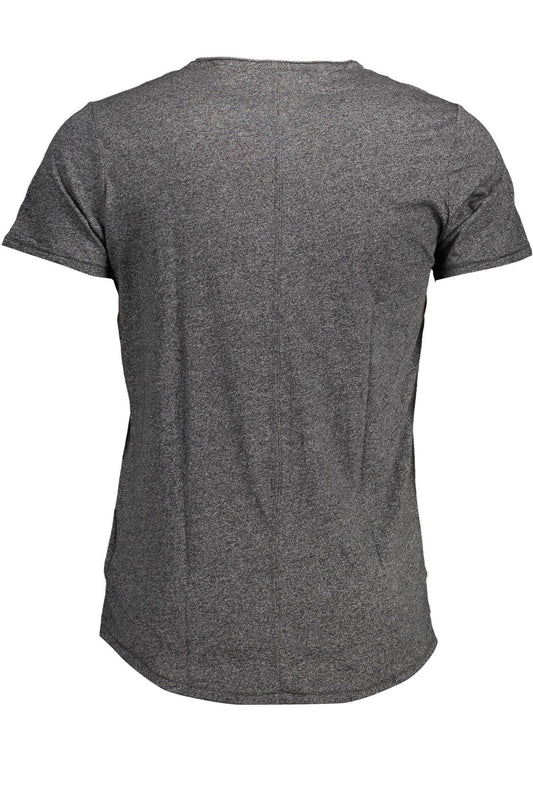 Black Cotton Men T-Shirt