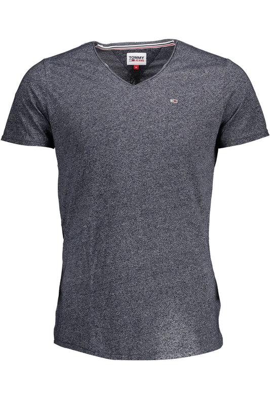Blue Cotton Men T-Shirt