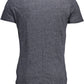 Blue Cotton Men T-Shirt