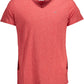 Red Cotton Men T-Shirt