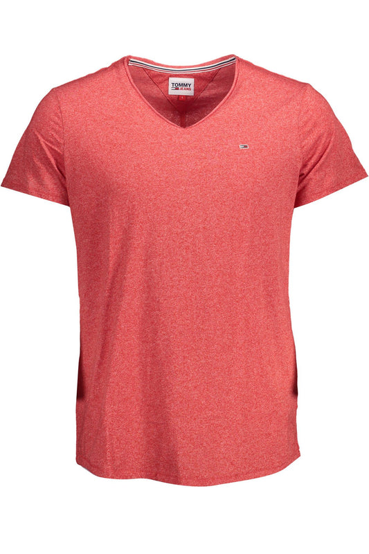 Red Cotton Men T-Shirt