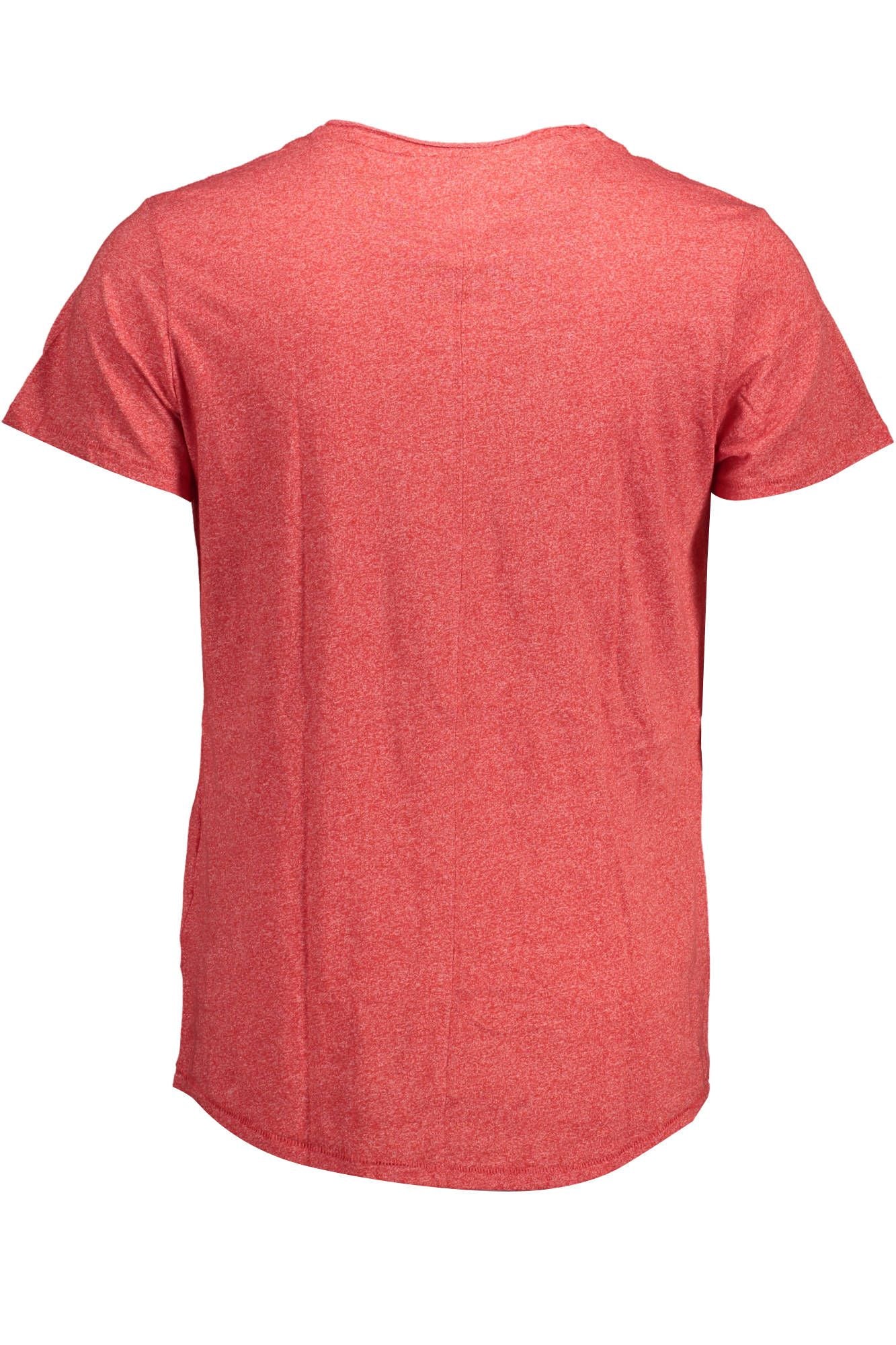 Red Cotton Men T-Shirt