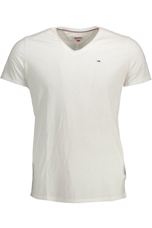 White Cotton Men T-Shirt