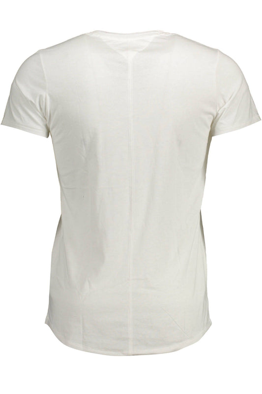 White Cotton Men T-Shirt