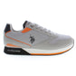 Gray Polyester Men Sneaker