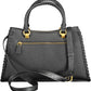 Black Polyurethane Women Handbag