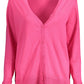 Pink Cotton Women Cardigan