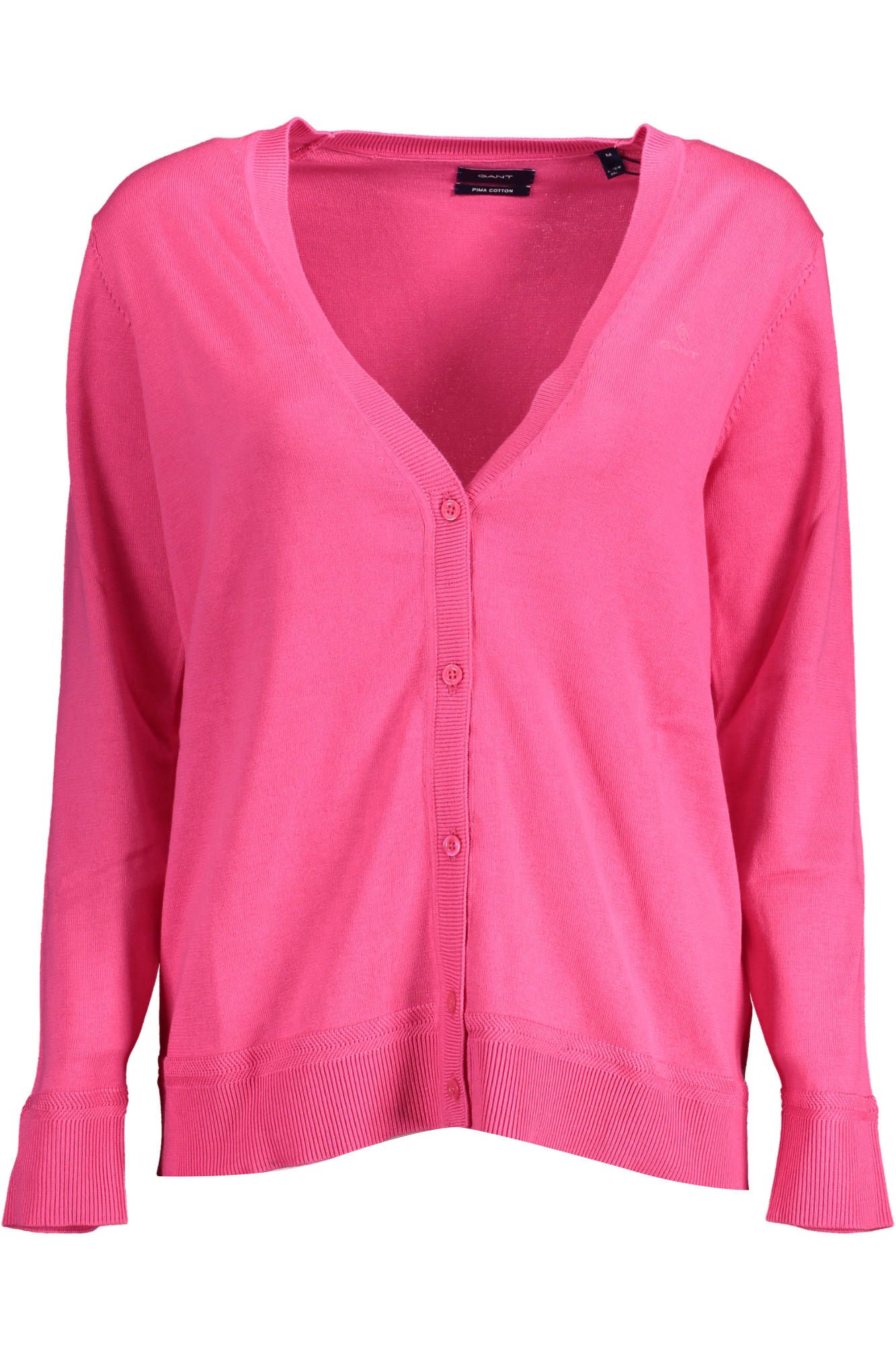 Pink Cotton Women Cardigan