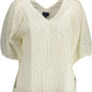 White Cotton Women T-Shirt