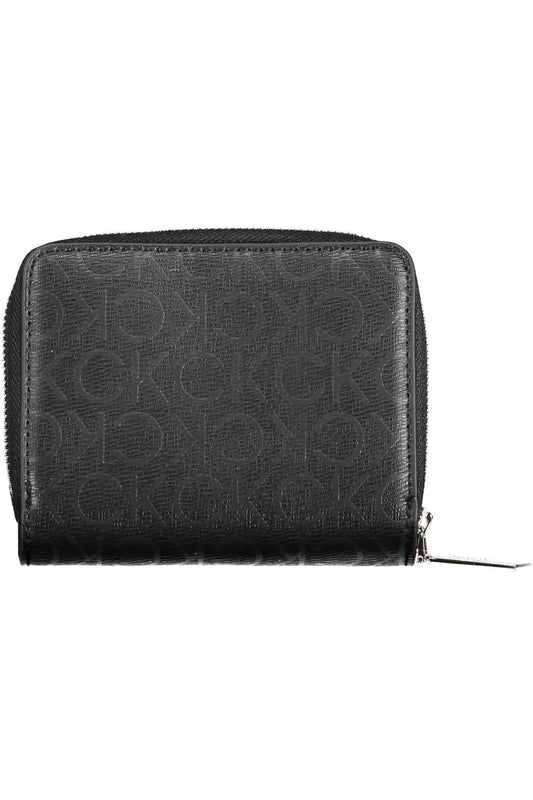Black Polyester Women Wallet