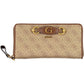 Beige Polyurethane Women Wallet