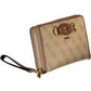 Beige Polyurethane Women Wallet