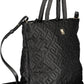 Black Polyester Women Handbag