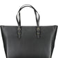 Black Polyurethane Women Handbag