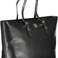 Black Polyurethane Women Handbag