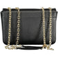 Black Polyurethane Women Handbag