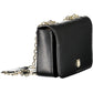 Black Polyurethane Women Handbag