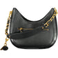 Black Polyurethane Women Handbag