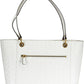White Polyurethane Women Handbag