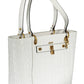 White Polyurethane Women Handbag