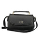 Black Polyester Women Handbag