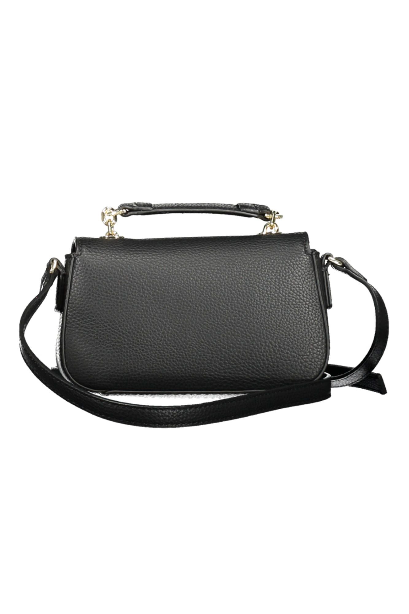 Black Polyester Women Handbag