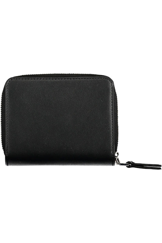 Black Polyurethane Women Wallet
