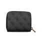 Black Polyurethane Women Wallet