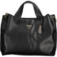 Black Polyurethane Women Handbag