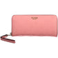 Pink Polyurethane Women Wallet