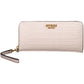 Pink Polyurethane Women Wallet
