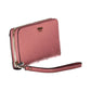 Pink Polyurethane Women Wallet