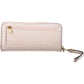 Pink Polyurethane Women Wallet