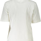 White Cotton Women Polo Shirt