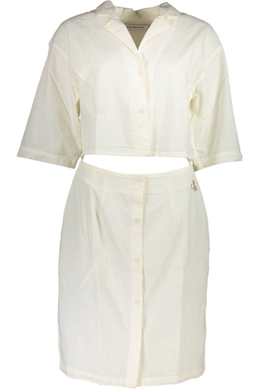 White Cotton Women Dress
