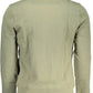 Green Cotton Men Sweater