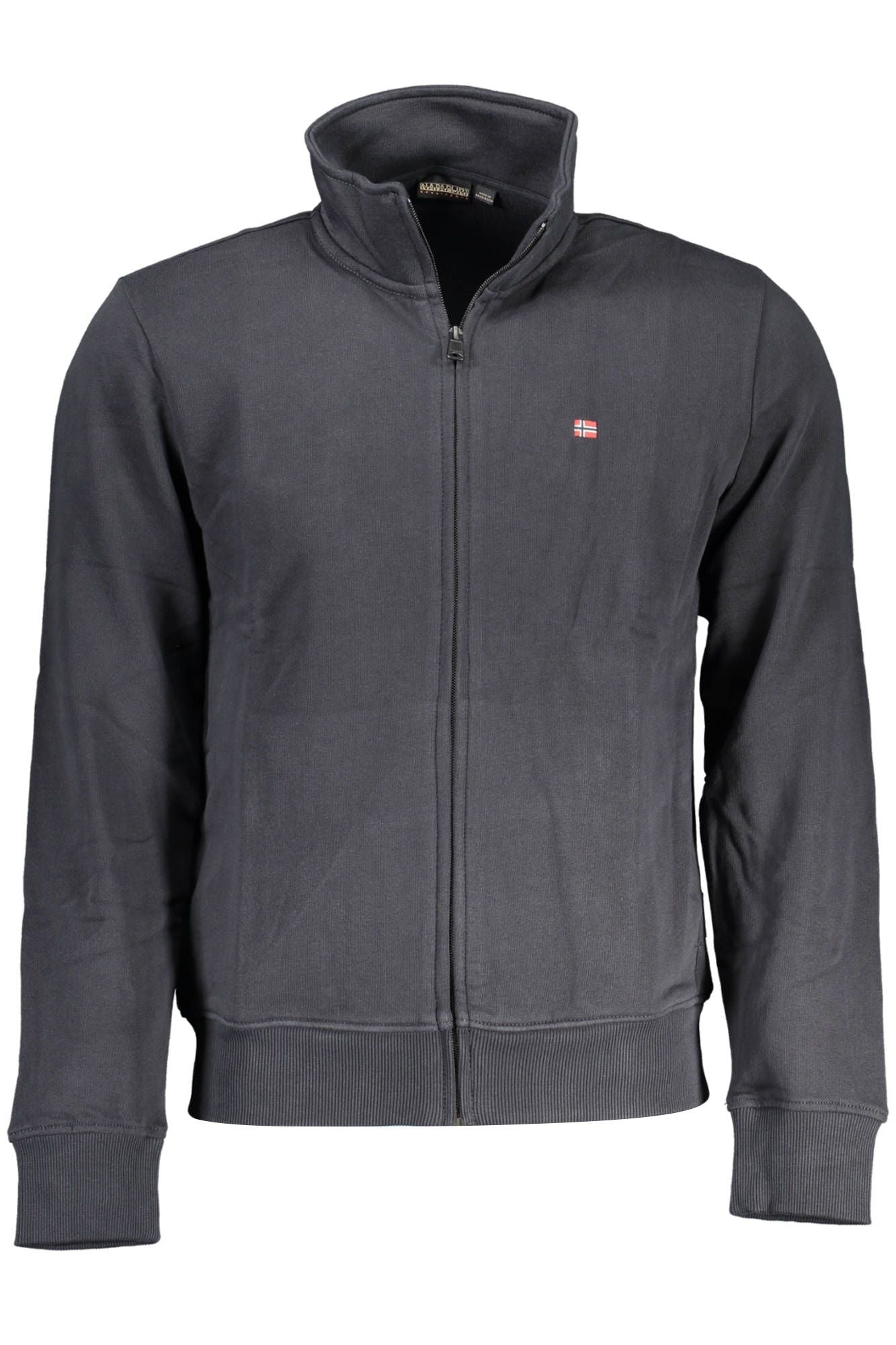 Black Cotton Men Sweater